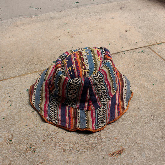 hand made ethnic reversible hat