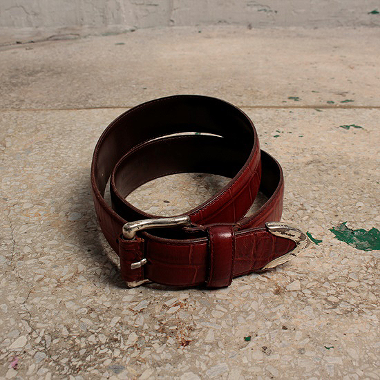 N. MASAKI italy made leather belt
