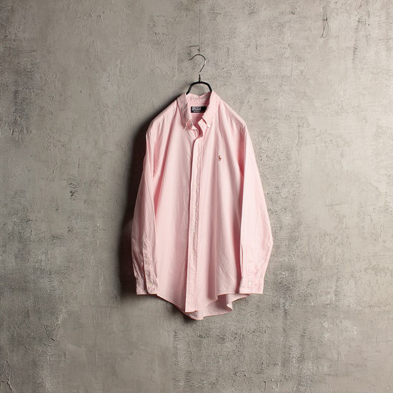 POLO by RALPH LAUREN pink stripe BD shirts