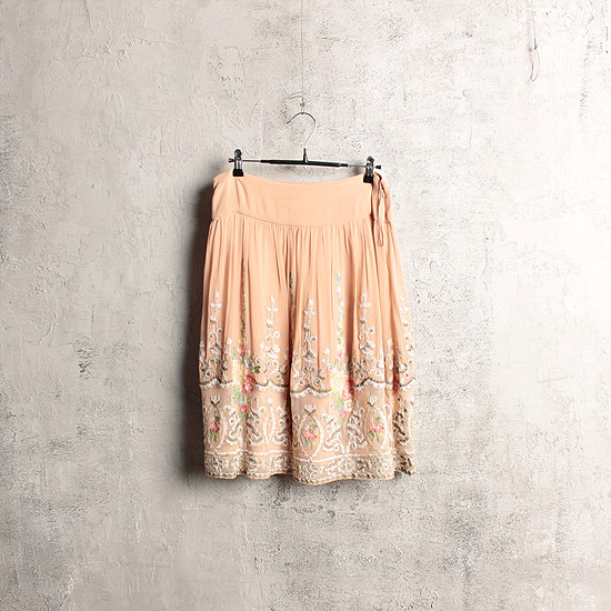 LAUREN by RALPH LAUREN silk needlepoint skirt (31 inch)