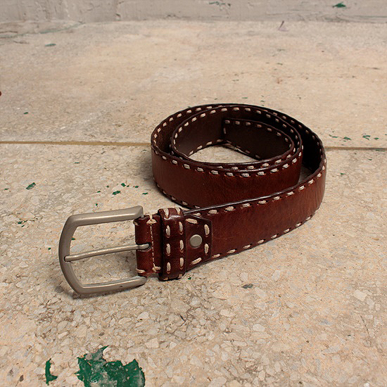 ARAMIS stitch leather belt