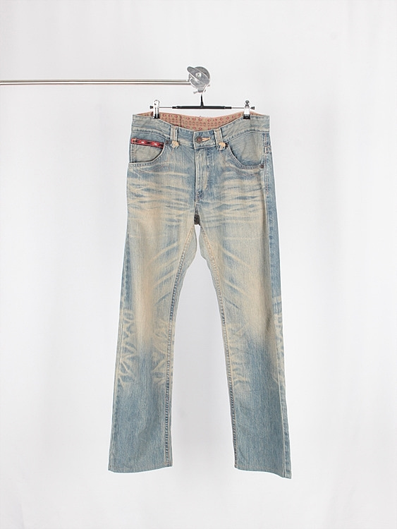 EDWIN back pocket detail washing denim pants (32.6 inch)