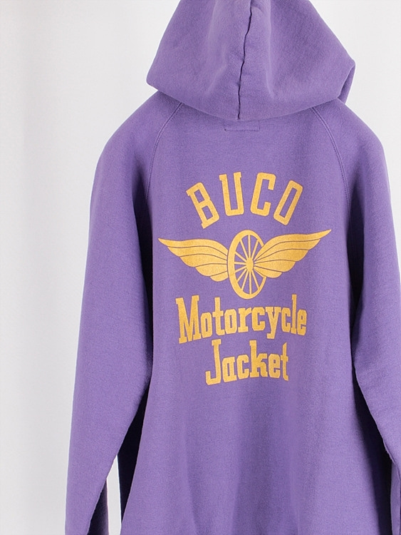 BUCO by REAL McCOY&#039;S wheel logo zip-up hoodie