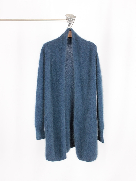 TROIS BONHEURS mohair knit long cardigan