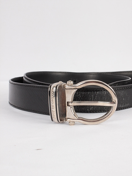 MONTBLANC leather belt (33~35.8 inch)
