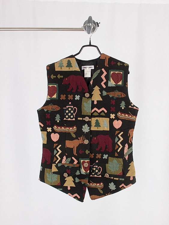 NARA CAMICE oriental pattern vest - ITALY MADE