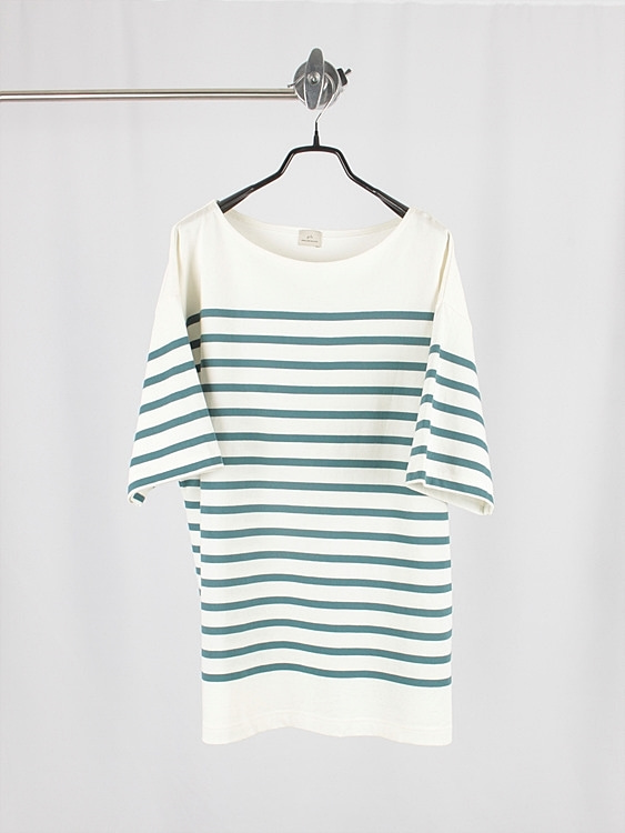 GREEN LABEL RELAXING by UNITED ARROWS half sleeve border T-shirts