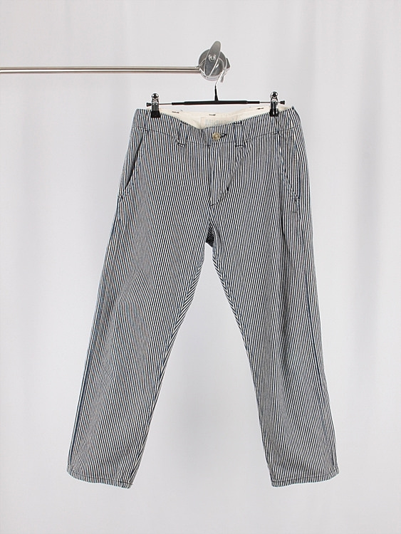 MIDIUMI hickory pattern pants (30.7 inch) - JAPAN MADE
