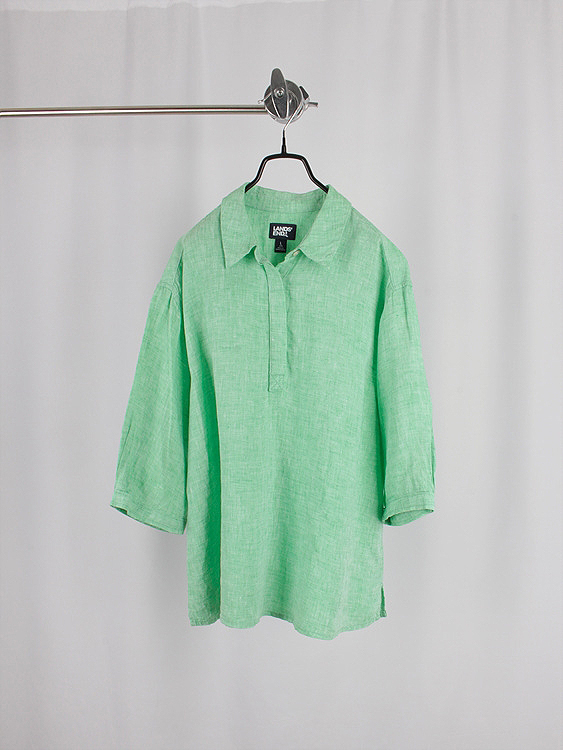 LANDS&#039; END pure linen shirts